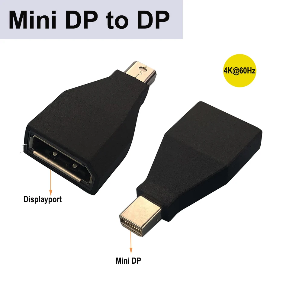 4K 디스플레이포트-HDMI 호환 어댑터 DP 수-암 HDMI-호환 비디오 오디오 케이블 어댑터, PC TV 노트북용 HD