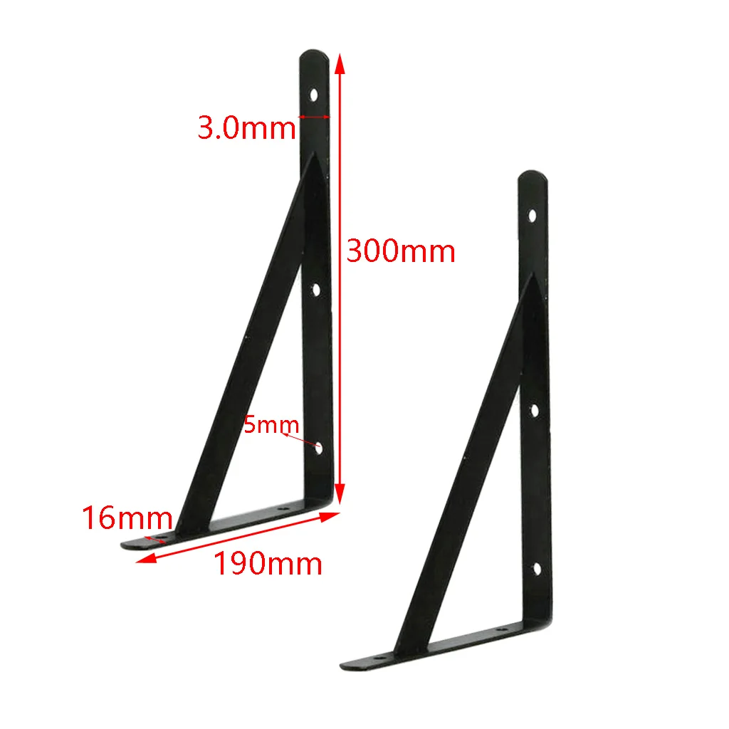 2x Heavy Duty Shelf Bracket Support Corner Display Rack Shelves Holder Stand