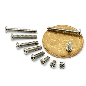 

1000pcs/lot M2*2/3/4/5/6/8/10/12/16 Head diameter3.5 Pan head philips machine screw hardened steel nickel plated PM2