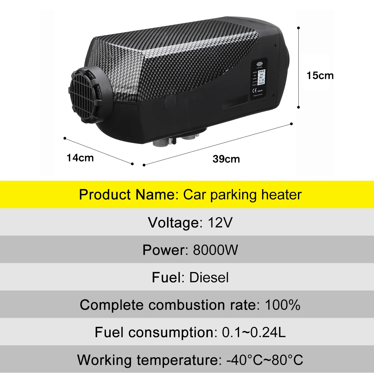 Eafc Car Diesel Heater 12v/24v/220v Air Parking Heater 8kw Diesel Heating  Low Noise Heater For Truck Bus Rv Trailer Boat - A/c & Heater Controls -  AliExpress