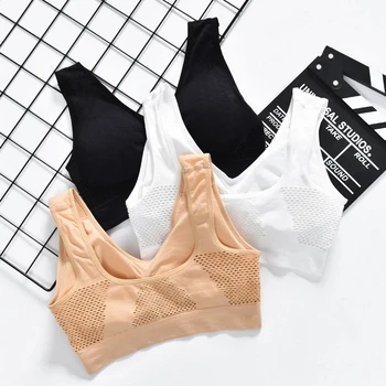 Sports Bra Women's Tube Top Brassiere Sport Femme Bras For Women Gym Crop Top Fitness Bralette Push Up Bra Yoga BH S-6XL 5