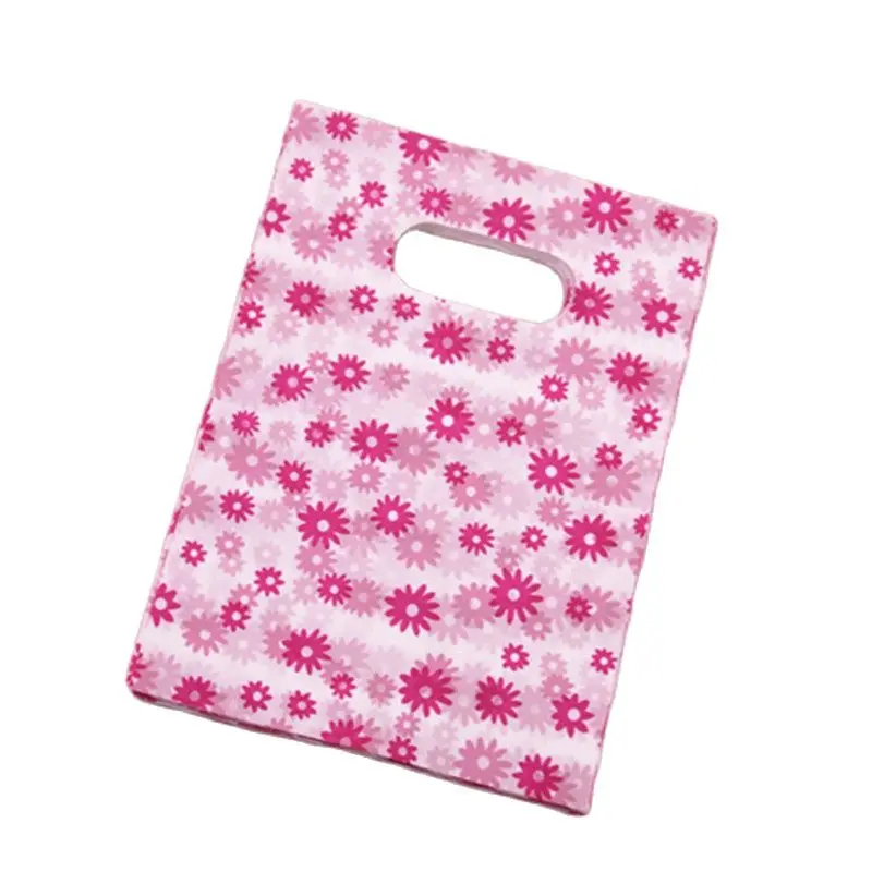 2021 New Style Wholesale 100pcs/lot 13*18cm Fashion Gift Packaging Bags With Beautiful Flower Favor Birthday Present | Дом и сад