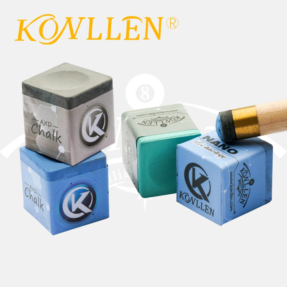 konllen billiards chalks grip power adhesion solidity pool cue chalk snooker chalk carom chalk nano technology material chalk KONLLEN Billiard Pool Cue Chalks Grip Power Adhesion Solidity Chalk Snooker Chalk Carom Chalk Nano Technology Material Chalk