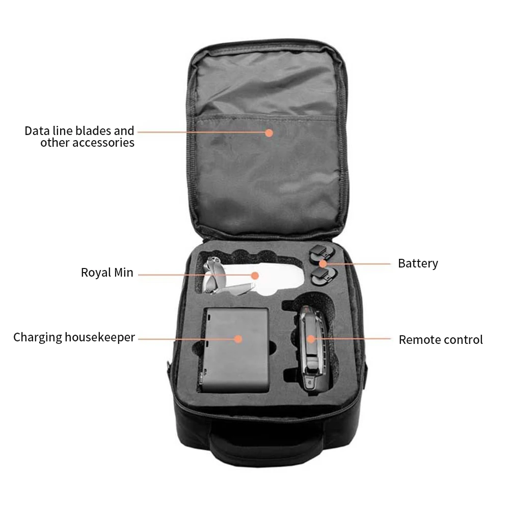 Hot Sale EJX Hard Shell Handheld Solid Drone Bag Shockproof Portable Carrying Case EVA One Shoulder Waterproof Travel For DJI Mavic Mini 