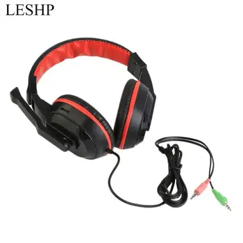 

3.5mm Jack Adjustable Game Gaming Headphones Stereo With Microphones Headset Noise-canceling Earphone