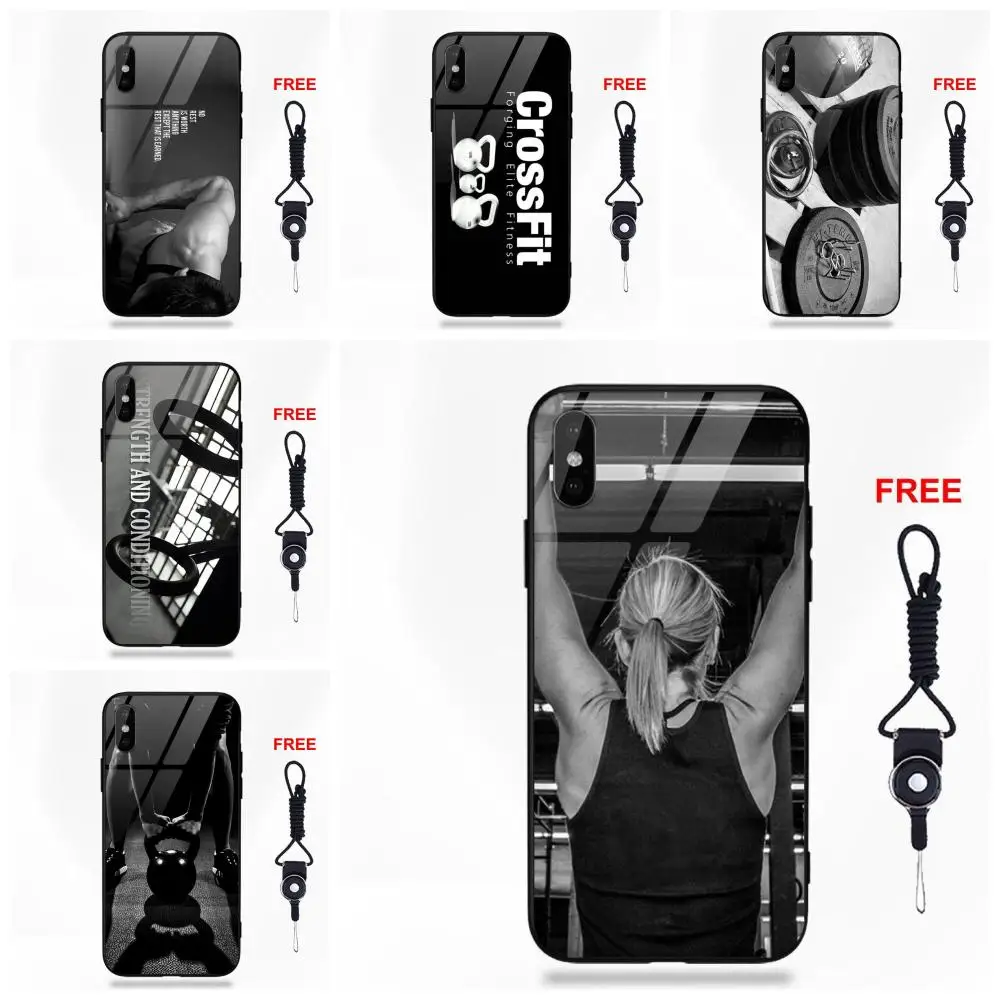 

Gym Fitness Crossfit Training Kettlebells For Huawei Honor 7X P20 Lite Mate 10 Pro Redmi 5 Note 5A 6 For Galaxy S8 S9 Plus