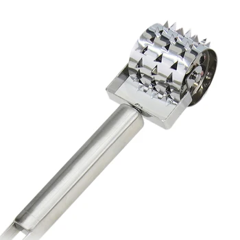 

Stainless Steel Mincer Steak Tenderizers Bbq Tools Roller Design Loose Meat Needle Creative Kitchen Accessory