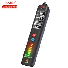 BSIDE Voltage Tester EBTN LCD 3-Line Display Voltage Detector Non-contact AC Pen Live Wire Breakpoint Locate with Protect Case