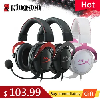 

Kingston HyperX Cloud II Gaming Headset 7.1 Surround Sound E-sports headphones with Microphone Hi-Fi Headphone for PC & PS4