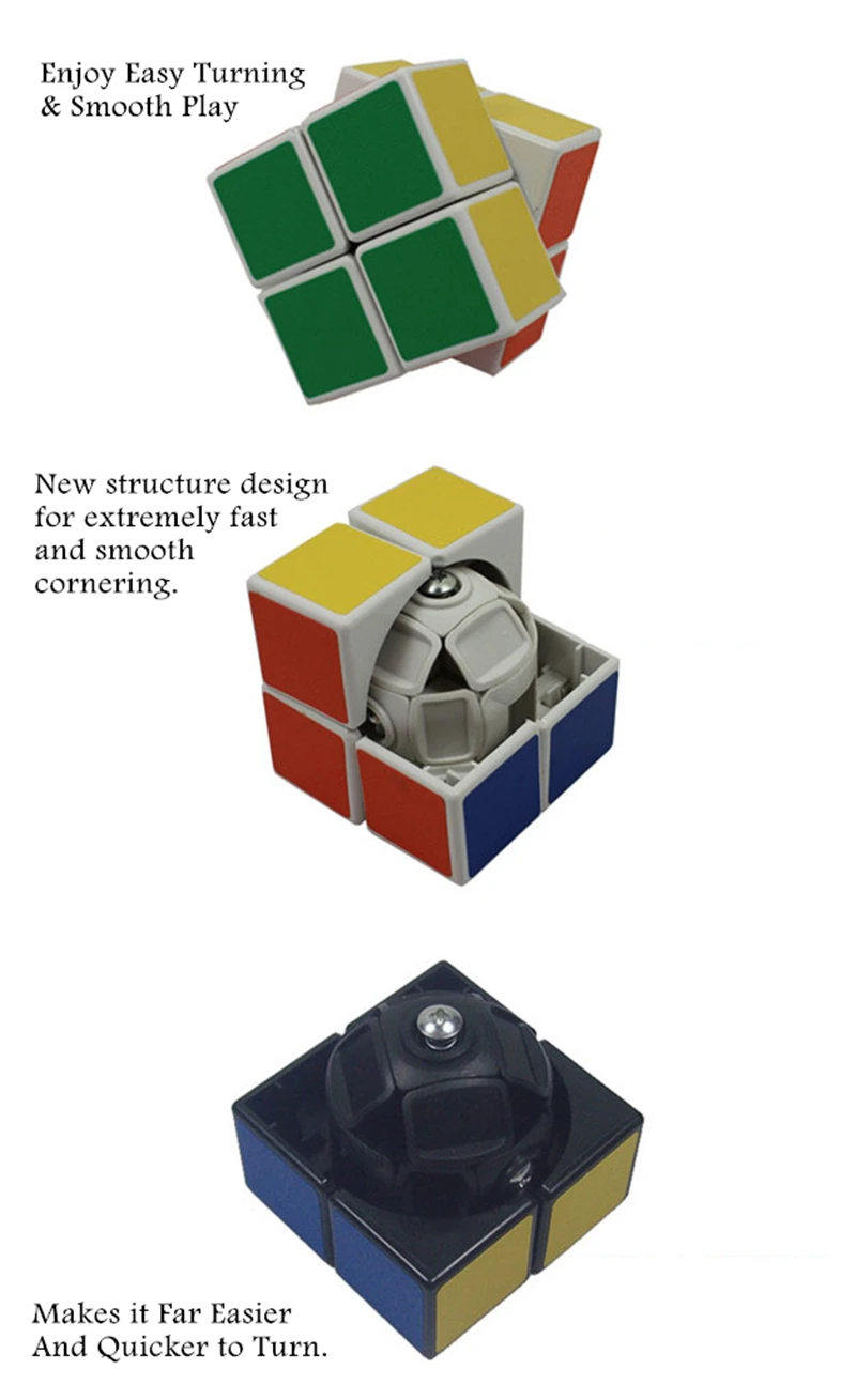 2x2 скоростной куб скоростные игрушки мини-Головоломка Куб наклейки Пазлы антистресс обучающая игрушка сенсорная головоломка игрушки EE50MF