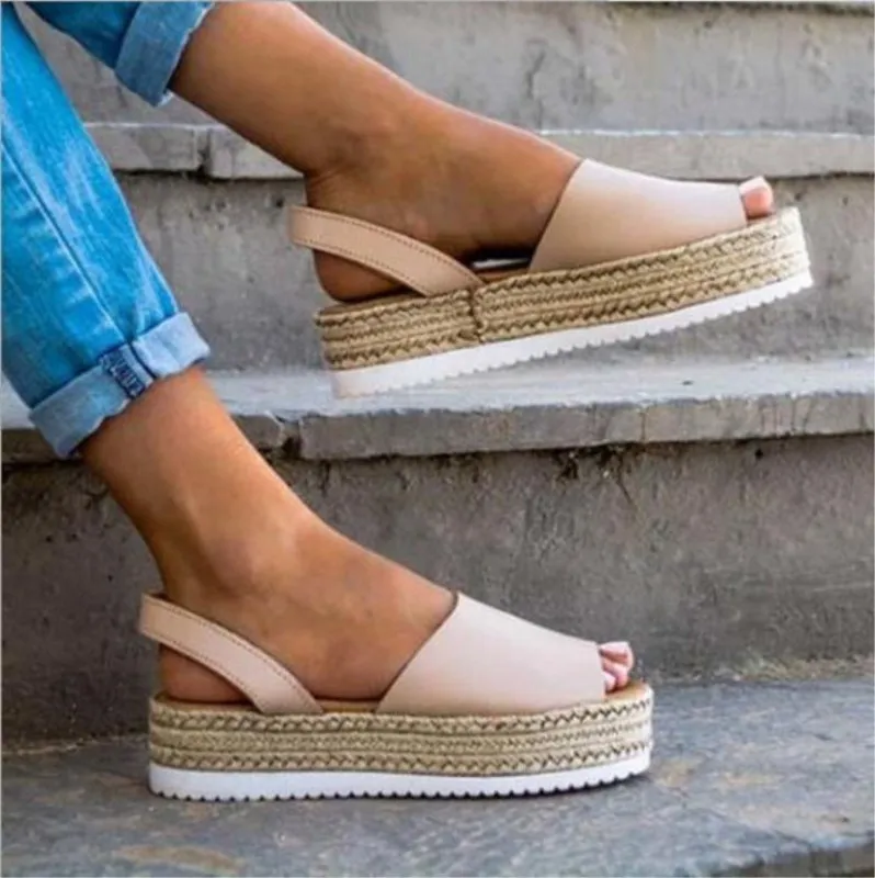 

Summer Platform Shoes Women High Heel Sandals Loafers
