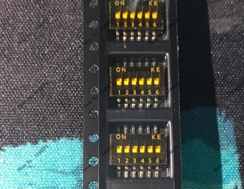 

100pcs/lot DSHP06 6Position 1.27mm Half Pitch 1.27-6P Gold Plated SMD DIP Switch DSHP06TSGER 100% New Original