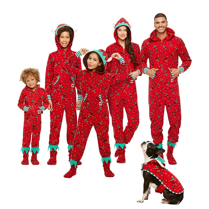 Lowered Baby Romper Outfits Pajamas Christmas Matching Family Mom Jumpsuit Dad Children r0QK3gkONQQ