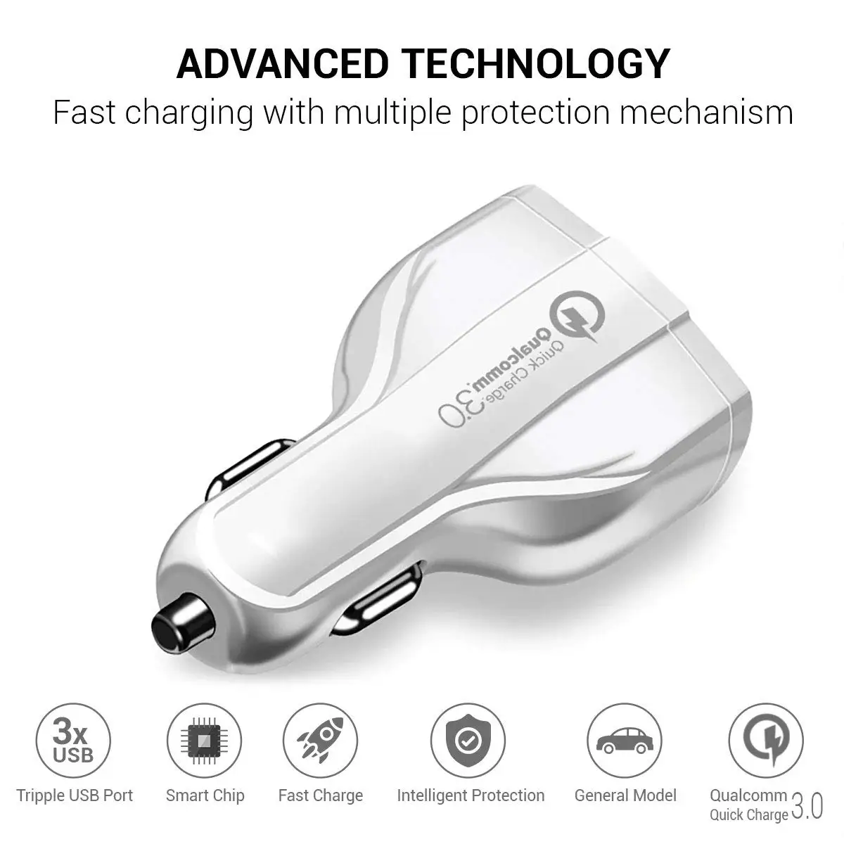 QC 3,0 USB Автомобильное зарядное устройство 36 Вт Qualcomm Быстрая зарядка Typ C автомобильное зарядное устройство адаптер для iPhone зарядное устройство автомобильное зарядное устройство
