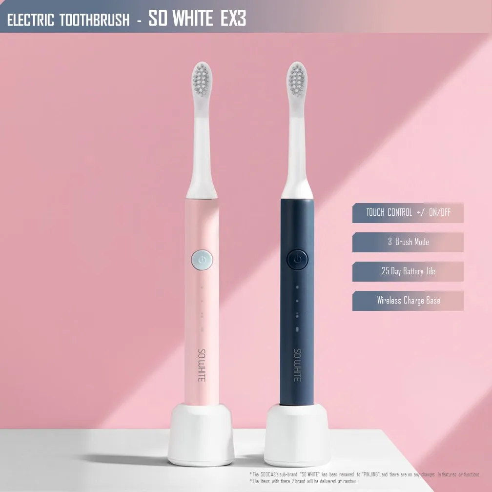 

EX3 Sonic Toothbrush Electric Xiaomi Mijia Tooth Brush Ultrasonic USB Rechargeable Deep Clean Waterproof IPX7