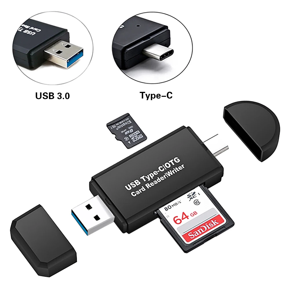 Устройство для чтения SD карт USB 3,0 type C устройство для чтения SD карт OTG адаптер для SDXC SDHC SD MMC RNew S-MMC Micro SD XMicro SD Micro SDHC карта