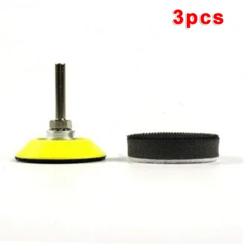 

3 Sets 2inch Hook And Loop Sanding Pad+Soft Foam Layer Buffering Trays Shank Kit