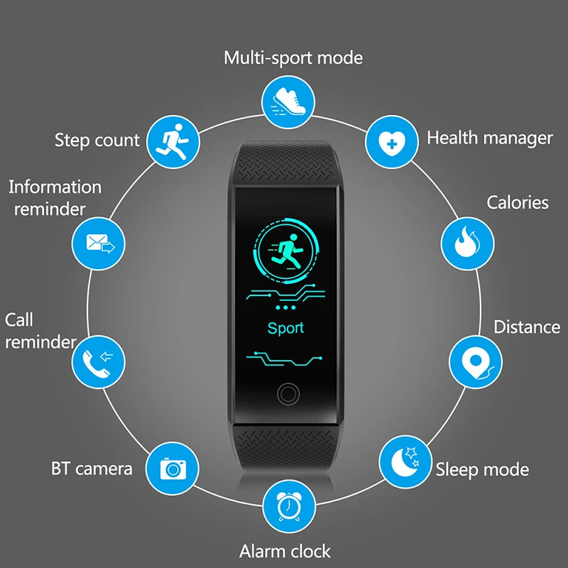 Новые bluetooth QW18 умные часы IOS/Android для мужчин и женщин водонепроницаемые умные часы интеллектуальный счетчик шагов браслет наружные спортивные часы