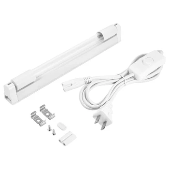 

HOT 2PCS 6W 110V UV-C Ultraviolet Quartz Lamp UV-C Tube UV Desinfection Bactericidal Lamp Germicidal Light Bulb -US Plug