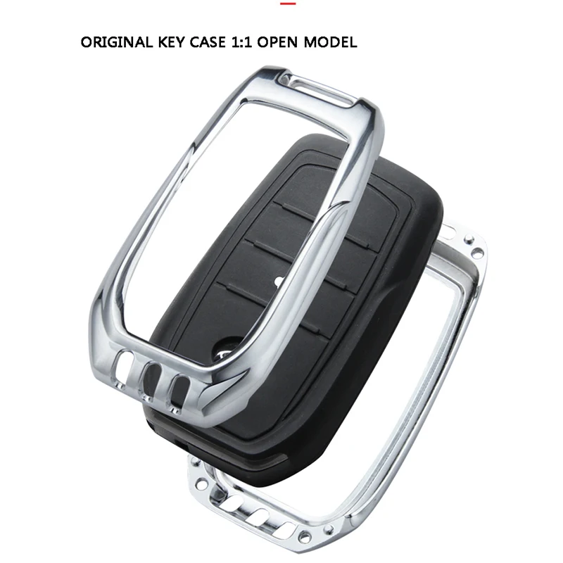 Цинковый сплав чехол для ключей автомобиля брелок для Highlander Prado Crown Land Cruiser Prius Vitz Riez RAV4 Camry Smart key защитная оболочка
