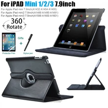 Чехол книжка из экокожи для iPad Mini 1 2 3 7 9 дюйма с поворотом на 360
