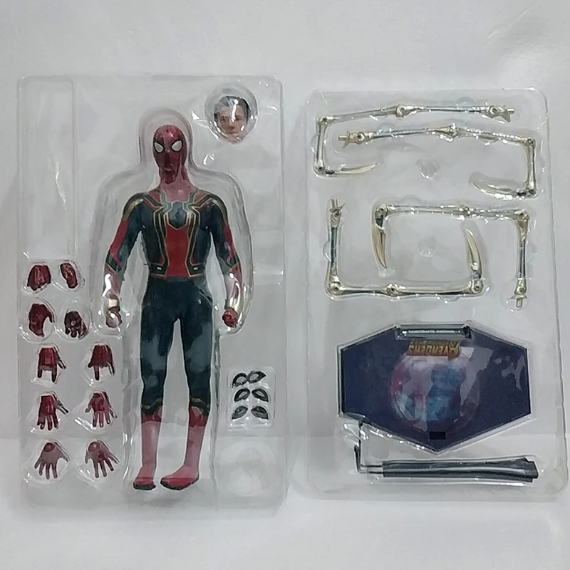12inch Hot Movie HC Avengers Infinity War Led Light Up Iron Spider Action Figure Model Toys Doll For Gift | Игрушки и хобби