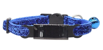 Blue Black Нейлоновый ошейник кошки домашний питомец с индивидуальной надписью ошейники с именная бирка с колокольчиком Регулируемая пряжка собачий ошейник для щенка принадлежности маленький чихуахуа - Цвет: Blue Black