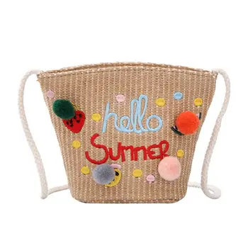

Fashion Women Girl Straw Handbags Summer Beach Holiday Tote Purse Woven Shoulder Bag