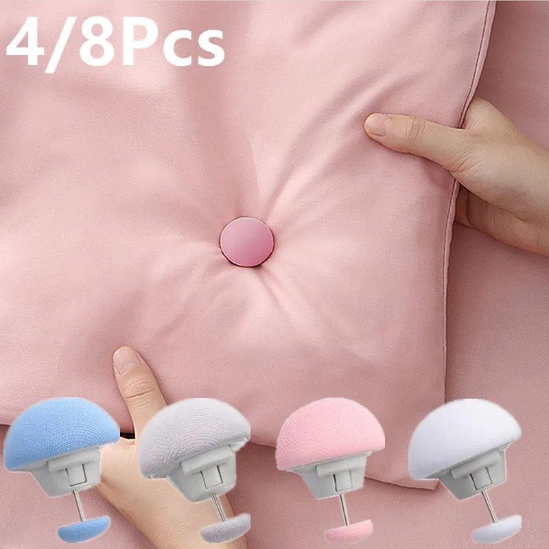 4/8pcs Mushroom Quilt Stand Slip-resistant Nordic Clips for Bed Sheet Blanket Clip Clothes Pegs Covers Fastener Holder | Дом и сад
