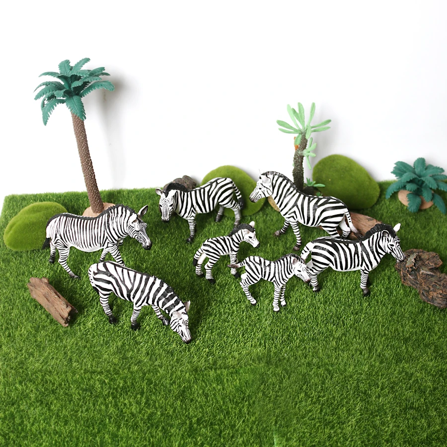 Wild Life Animal Model Figurines | Animal Miniature Figures Zebra -  Realistic Wild - Aliexpress