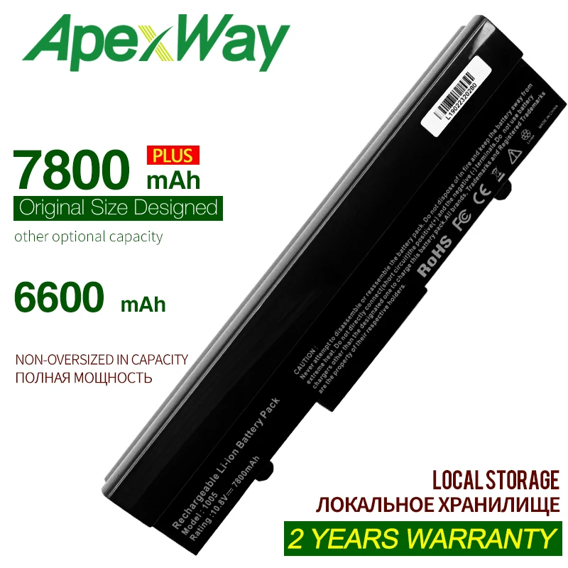 ApexWay L32-1005 AL31-1005 AL32-1005 ML31-1005 PL32-1005 сайту LaptopBattery для ASUS Eee PC 1005 1005H 1005 P 1005HE 1101HA 1001P