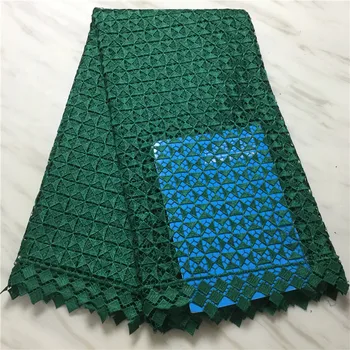 

wholesale price green Embroidered Nigerian Laces Fabric Bridal High Quality French Tulle Lace Fabric For Women Dress F16108