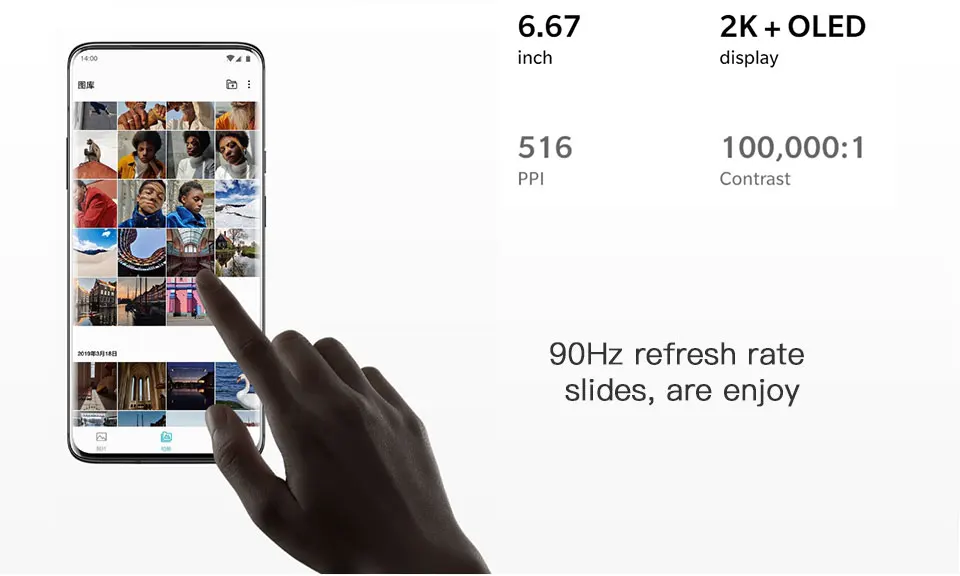 Смартфон Oneplus 7 Pro с глобальной прошивкой, 12 Гб ОЗУ, 256 Гб ПЗУ, Snapdragon 855, экран 6,67 дюйма, камера 48 МП, NFC, определение отпечатков пальцев