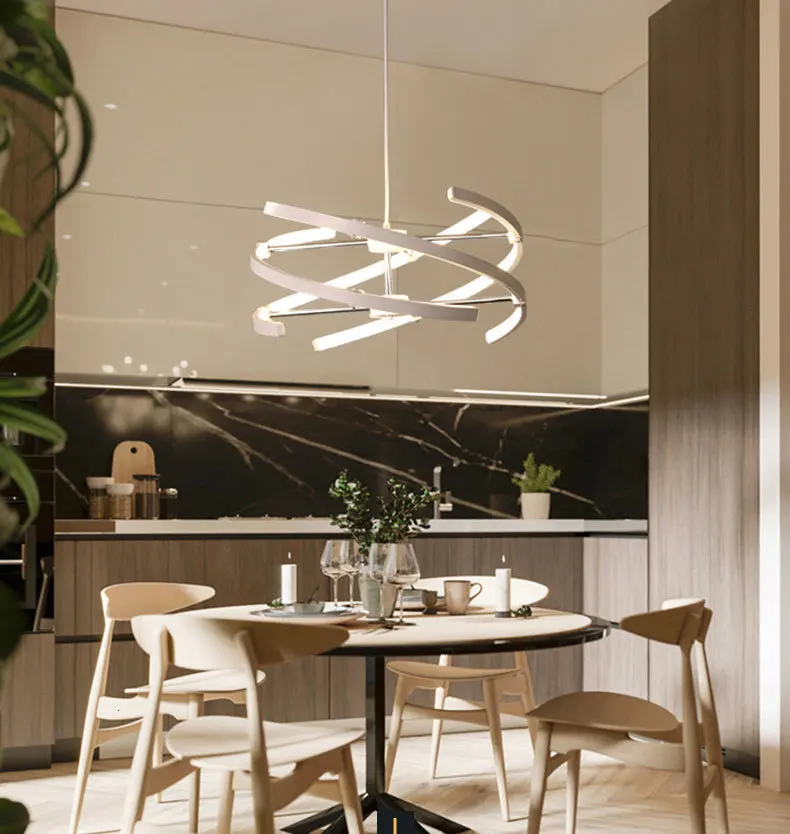 BWART алюминиевый светодиодный подвесной светильник, светильник в стиле лофт, декоративная линия, подвесная люстра, светильник для столовой, офиса, конференц-зала