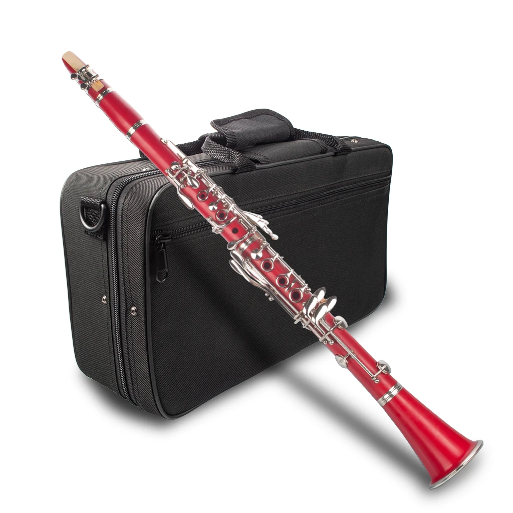 Naomi Professional Falling Tune B 17 ключ кларнет ABS Комплект для кларнета W/кларнет+ тростники+ ремень+ чехол+ компоненты для студента красный