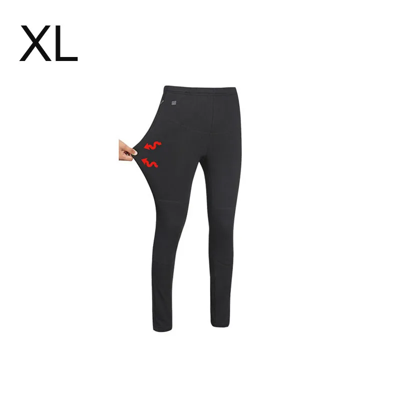 Women XL Outdoor Hiking Pants Men&women USB Heated Pants Winter Sprot Thermal High Waist Legging Warm Camping Climbing Trekking Pants - Цвет: Women XL