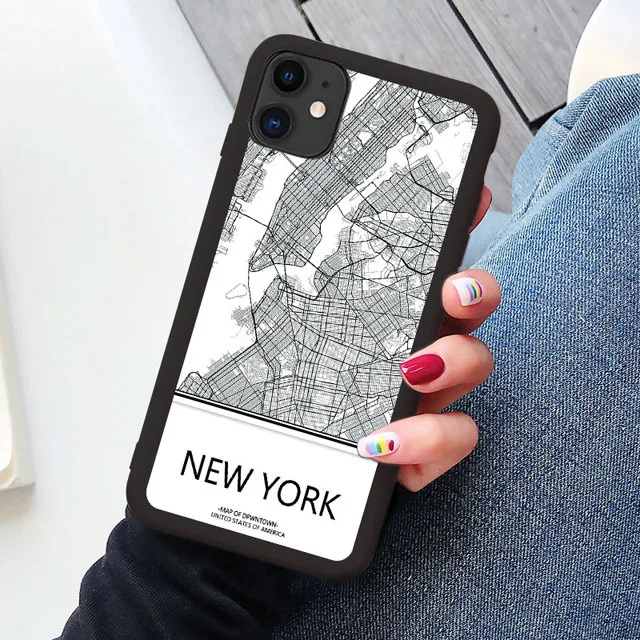 Coque iPhone Carte Ville