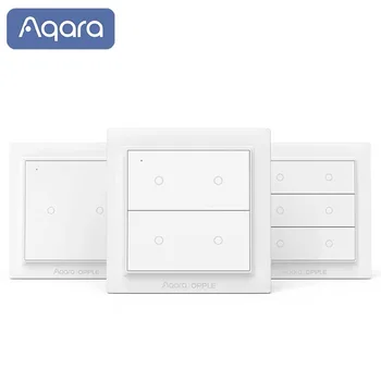 

2020New Aqara Opple Draadloze Smart Switch Geen Bedrading Nodig Werk Met Smart Home App Apple Homekit Wandschakelaar Global Vers