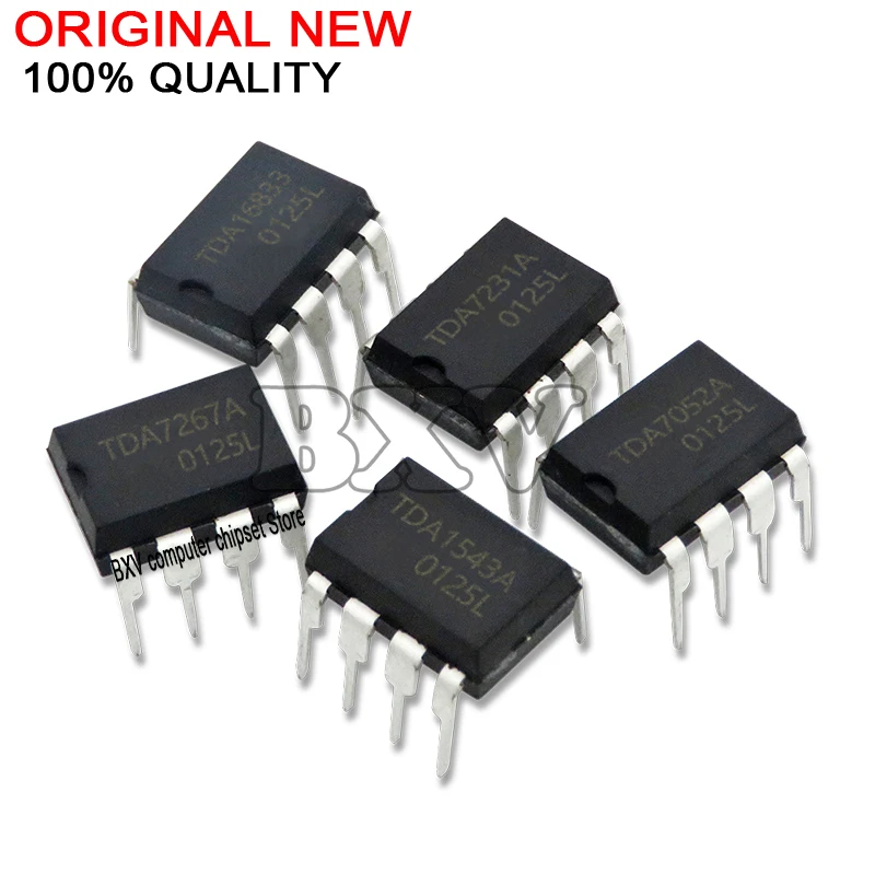 Lot De 10 PCS Circuits Intégrés TDA2822M TDA4605-2 Etc. - DIP-8 - Pour Réparation Audio/Électronique