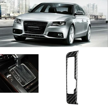 

Gear Shift Display Panel Frame Trim Interior Carbon Fiber Decor Replacement for A4 B8 A5 Q5