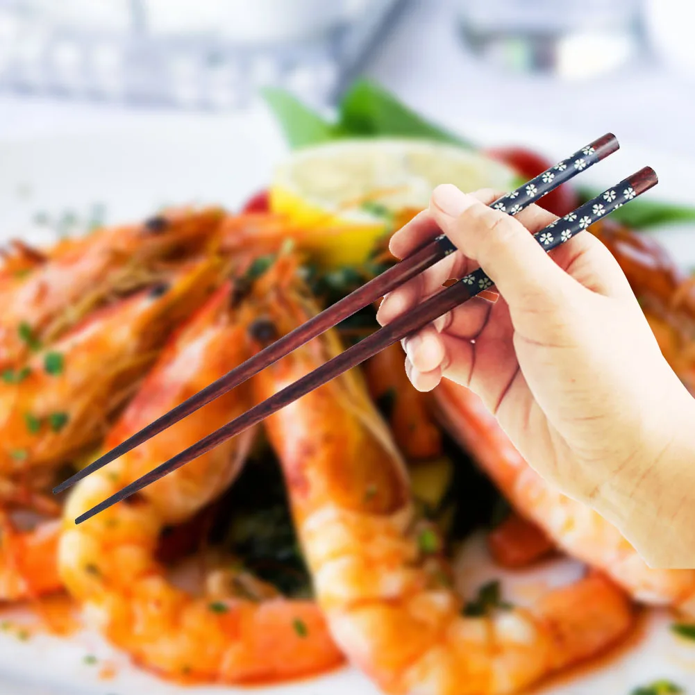 5 пар натуральный прочный японский стиль домашняя кухонная посуда палочки для еды набор дерево для суши китайское блюдо барбекю