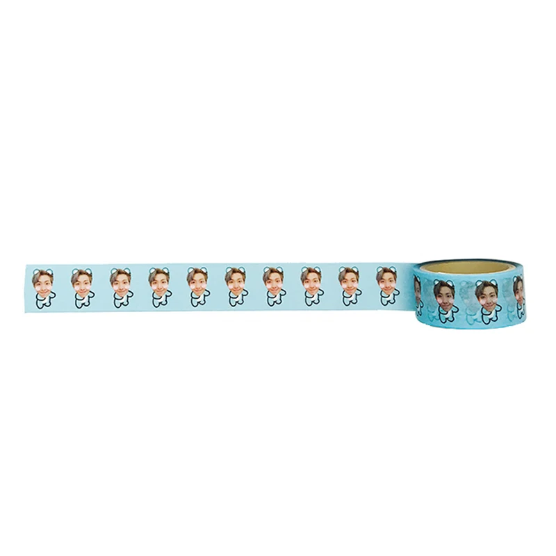 1PCS Kpop Bangtan наклейки для мальчиков дневник календарь альбом Скрапбукинг хлопья наклейки руководство украшения канцелярские принадлежности веер подарки - Цвет: 1PCS