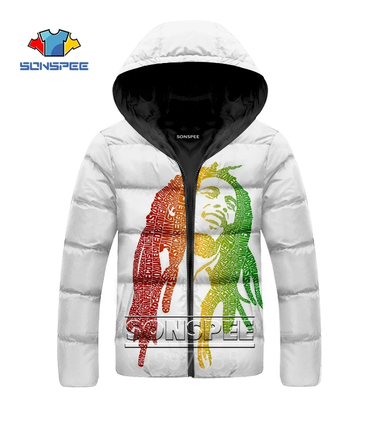 3 SONSPEE, новинка,, Bob Marley Singer, Harajuku, 3D принт, хип-хоп, пуховик для мужчин, wo, для мужчин, забавная, зимняя, теплая, уличная куртка, для женщин G4 - Цвет: 3