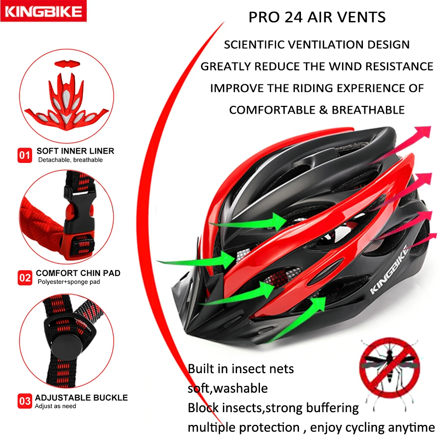 KINGBIKE велосипедный шлем с козырьком для мужчин и женщин задний светильник горных