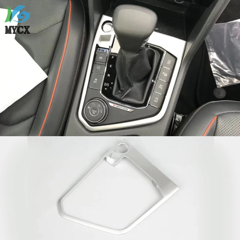1 шт. металлическая рамка для задней панели для Volkswagen Tiguan L Авто ручка переключения передач наклейка Аксессуары для салона автомобиля