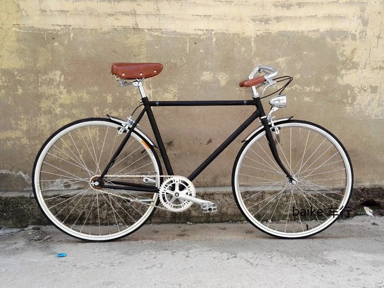 commuter bike 700C wheel road bike Track bicycle single speed vintage Bike frame 48cm 52cm