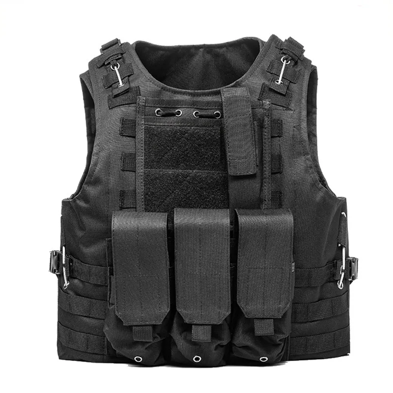 

USMC Airsoft CS Military Tactical Vest Molle Combat Assault Plate Carrier Tactical Vest Outdoor Clothing Hunting Vest 6 Colors