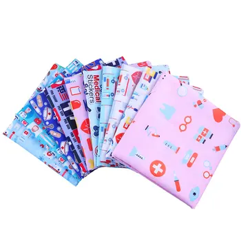 

50*145CM Healthy Care Polyester cotton Fabric Patchwor Printed for Tissue Kids Home Textile for Sewing Doll Dress Curtain