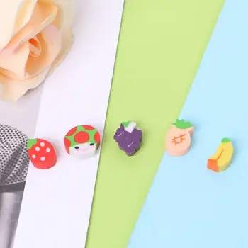 

50Pcs Cute Mini Fruit Rubber Pencil Eraser Children Creative Stationery Gift Toy