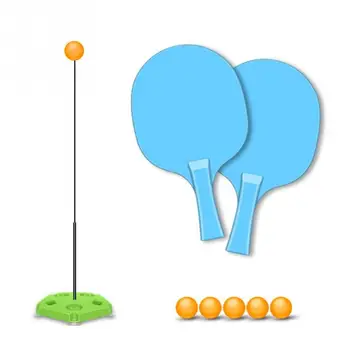 

Kid Table Tennis Trainer Elastic Soft Ash Without Table Sport Leisure Decompression Racket Adult Ping Pong Training Ball Fitness